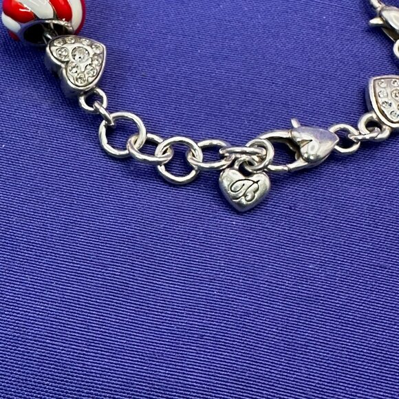Brighton Christmas Theme Silver Plated Charm Bracelet & Earrings - Picture 16 of 16
